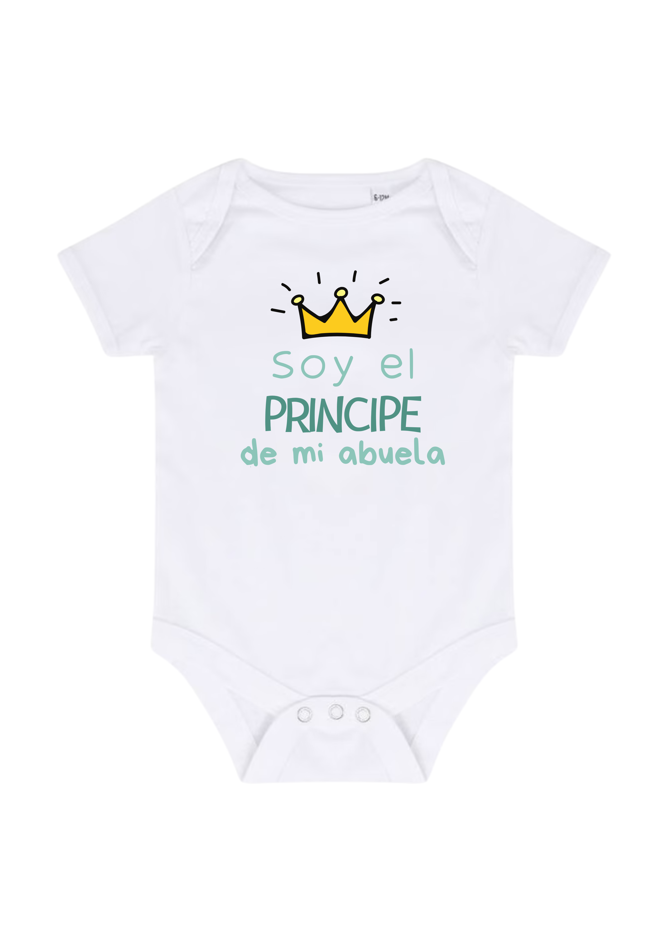Body Bebé “Soy el Príncipe de mi Abuela” | Regalo Original para Abuela