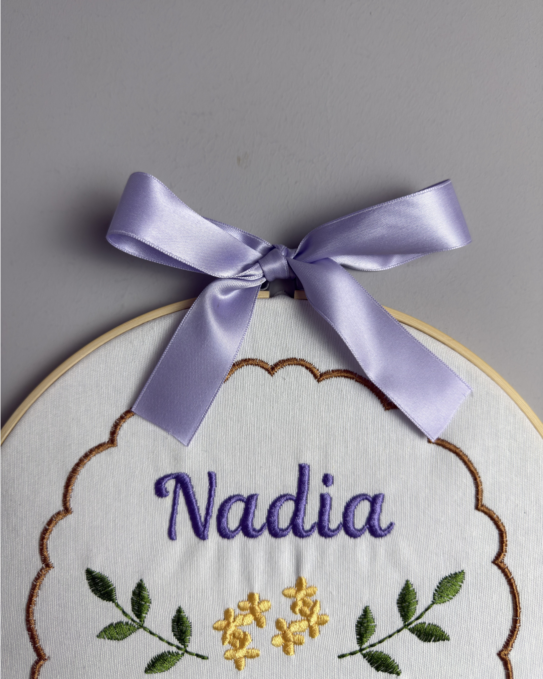 Bastidor Bordado Personalizado | Regalo Único Bodas y Comuniones LA FLAMA ESTUDI