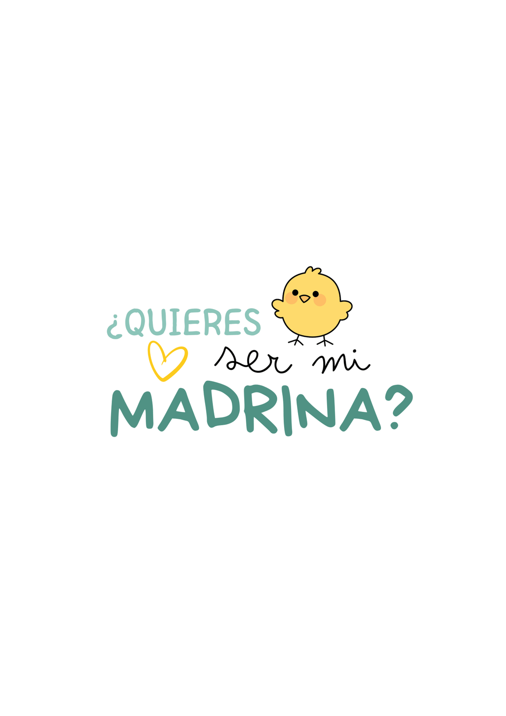 Body para bebé doblado con bordado personalizado para pedir madrina