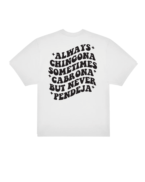 Camiseta "Always Chingona" – Diseño Groovy con Actitud | LA FLAMA ESTUDI - LA FLAMA ESTUDI | Bordados personalizados