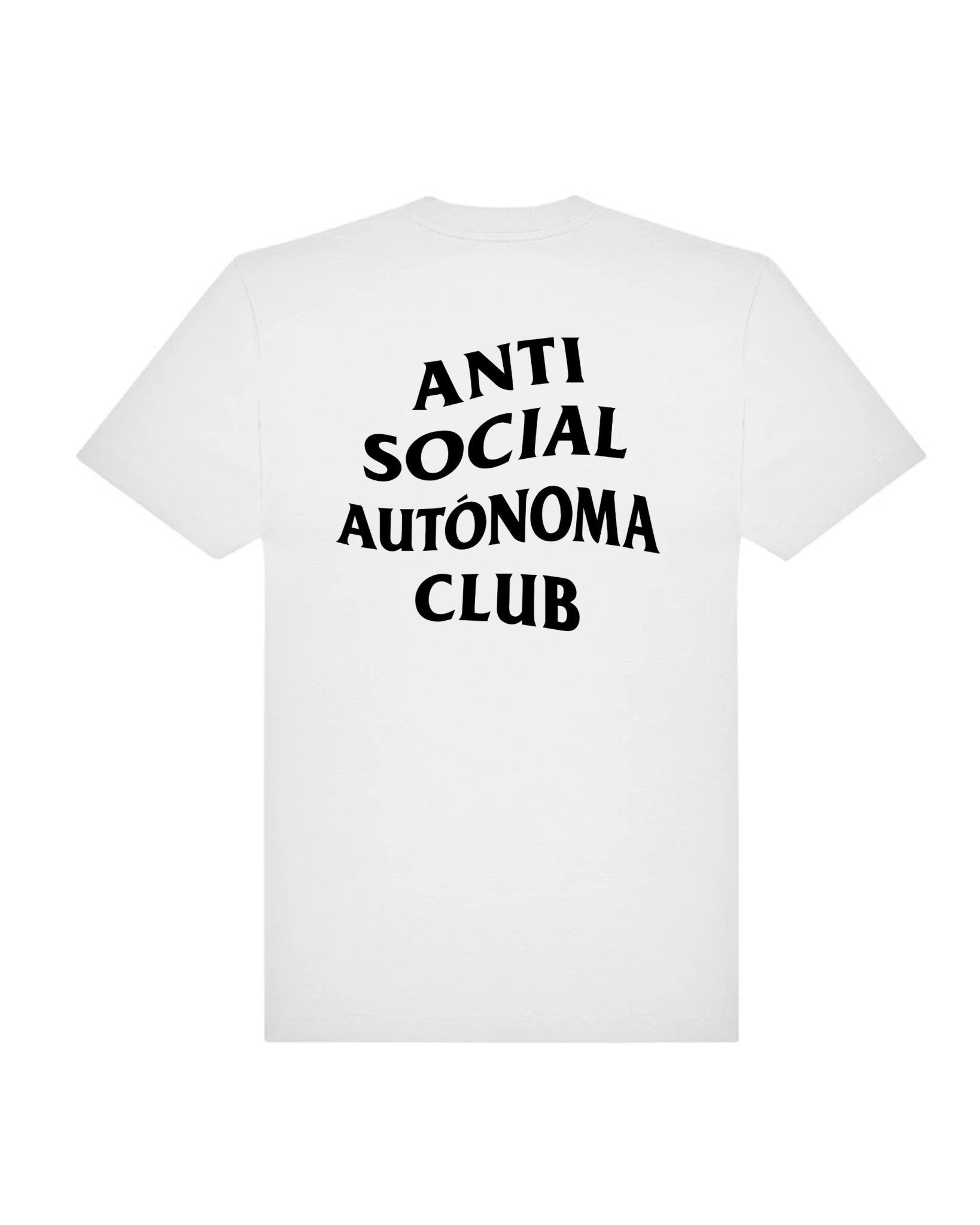 Camiseta “ANTI SOCIAL AUTÓNOMA CLUB” – Edición Limitada para valientes del freelance - LA FLAMA ESTUDI | Bordados personalizados