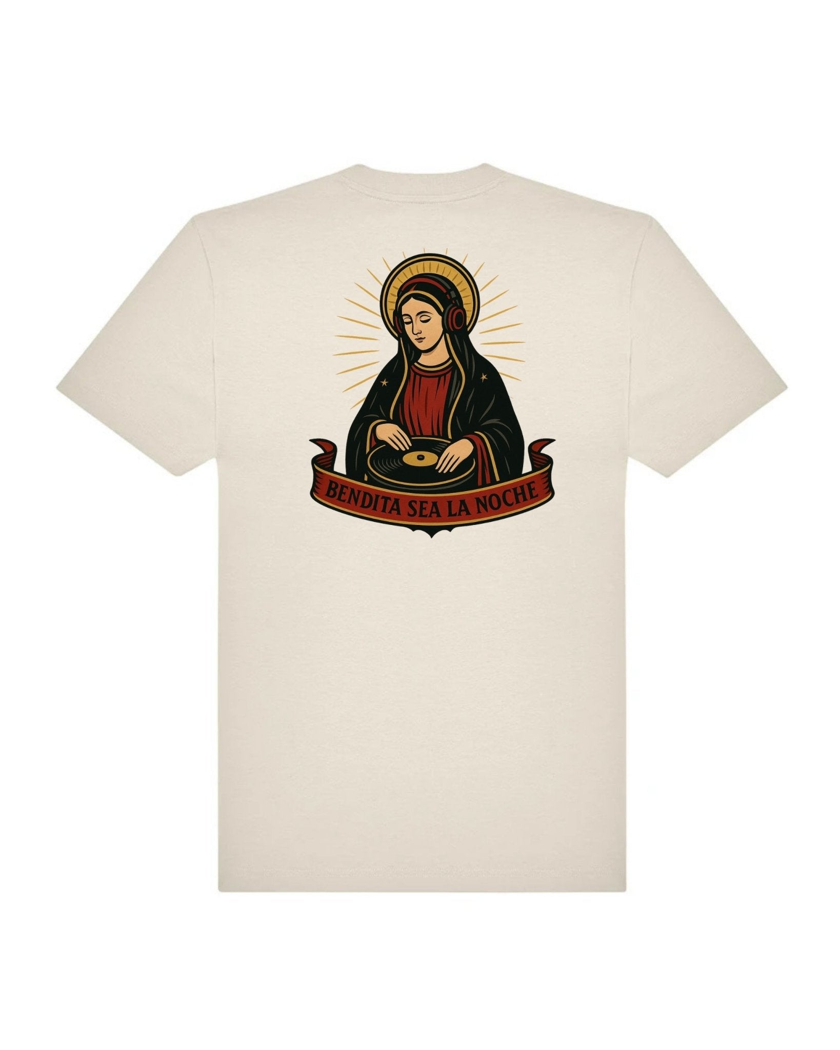 Camiseta Bendita sea la noche - LA FLAMA ESTUDI | Bordados personalizados