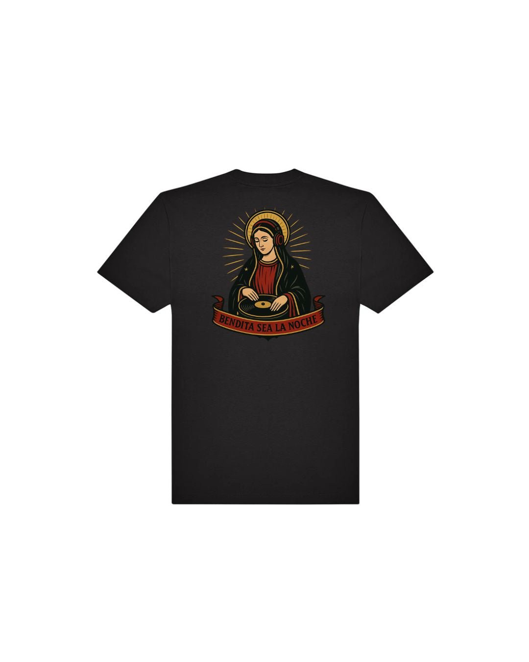 Camiseta Bendita sea la noche - LA FLAMA ESTUDI | Bordados personalizados