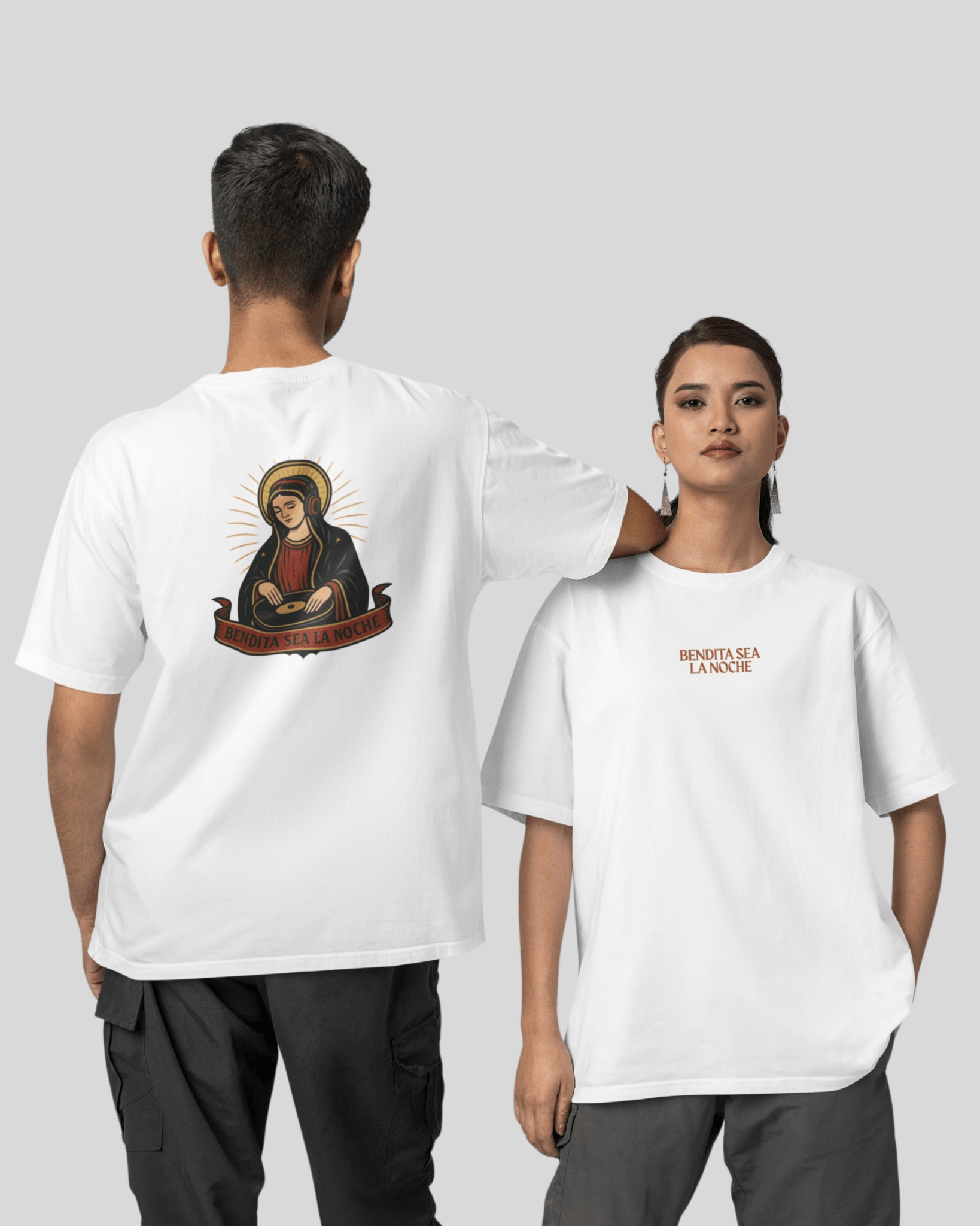Camiseta bendita sea la noche - LA FLAMA ESTUDI