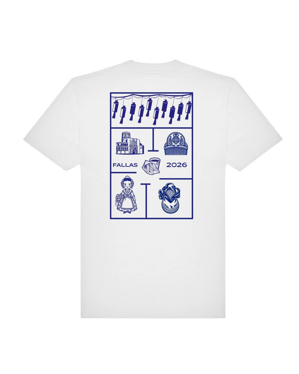 Camiseta Fallas 2026 - LA FLAMA ESTUDI | Bordados personalizados