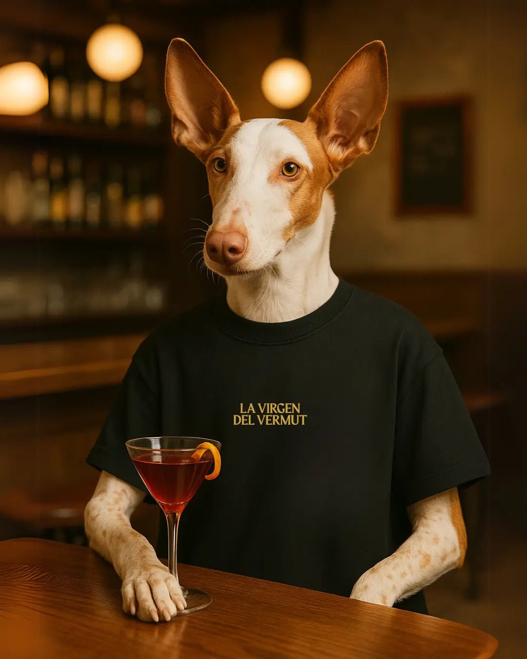 Camiseta La Virgen del Vermut - LA FLAMA ESTUDI | Bordados personalizados