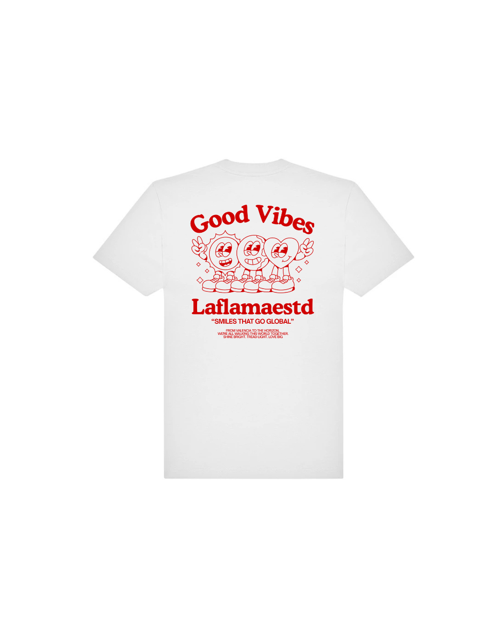 Camiseta Laflamaestd Good Vibes - LA FLAMA ESTUDI | Bordados personalizados