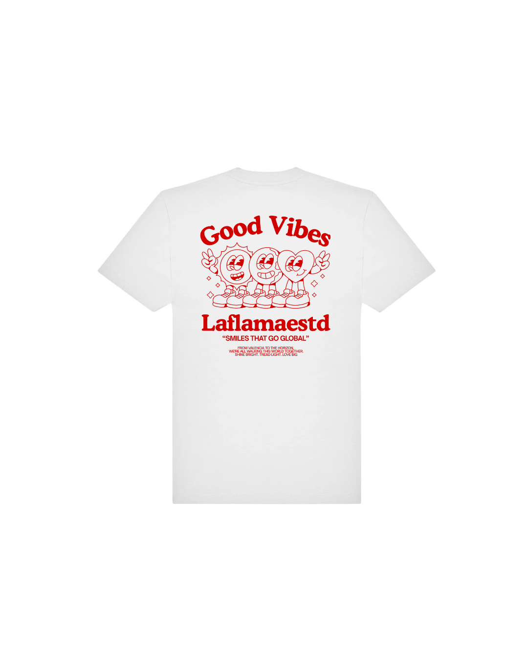 Camiseta Laflamaestd Good Vibes - LA FLAMA ESTUDI | Bordados personalizados