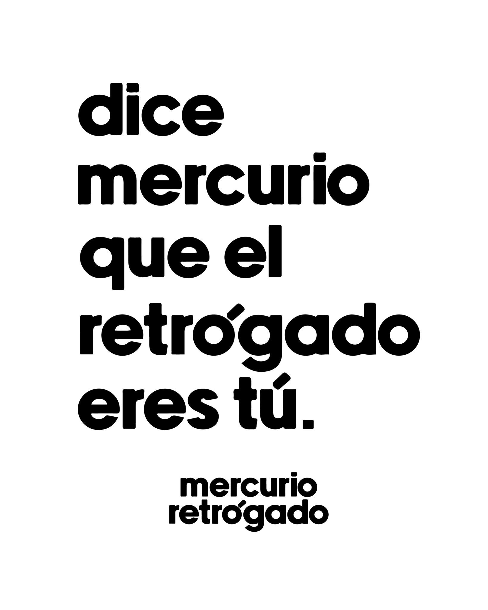 Camiseta Mercurio retrógrado | Frase viral con humor - LA FLAMA ESTUDI | Bordados personalizados