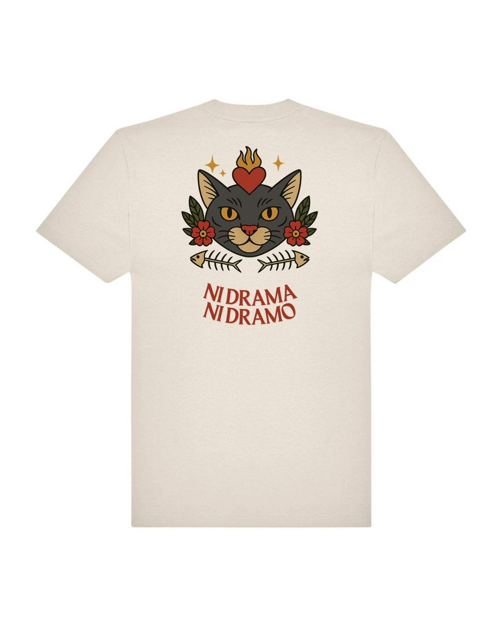 Camiseta ni drama ni dramo - LA FLAMA ESTUDI | Bordados personalizados