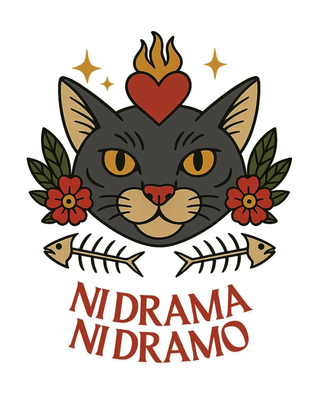 Camiseta ni drama ni dramo - LA FLAMA ESTUDI