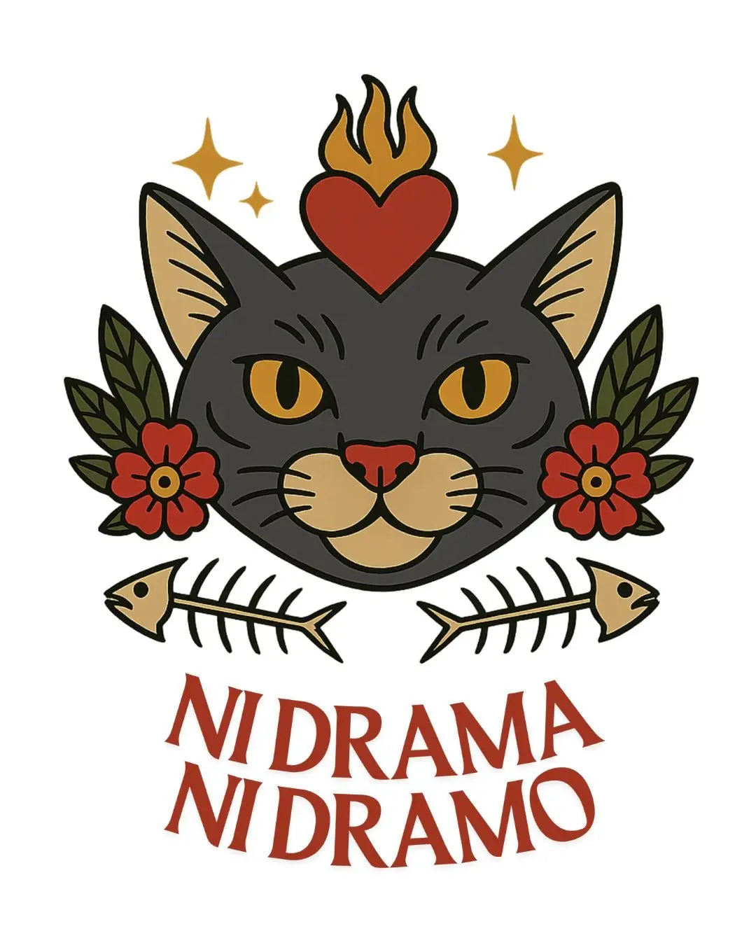 Camiseta ni drama ni dramo - LA FLAMA ESTUDI