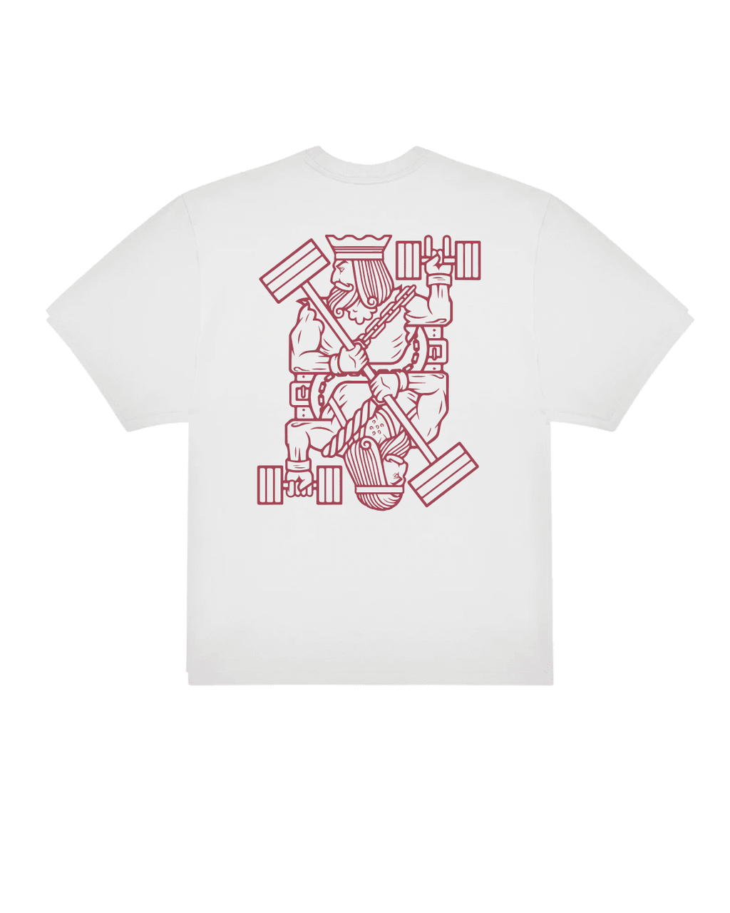 Camiseta "Rey del Entreno" – Edición Carta Fitness | LA FLAMA ESTUDI - LA FLAMA ESTUDI | Bordados personalizados