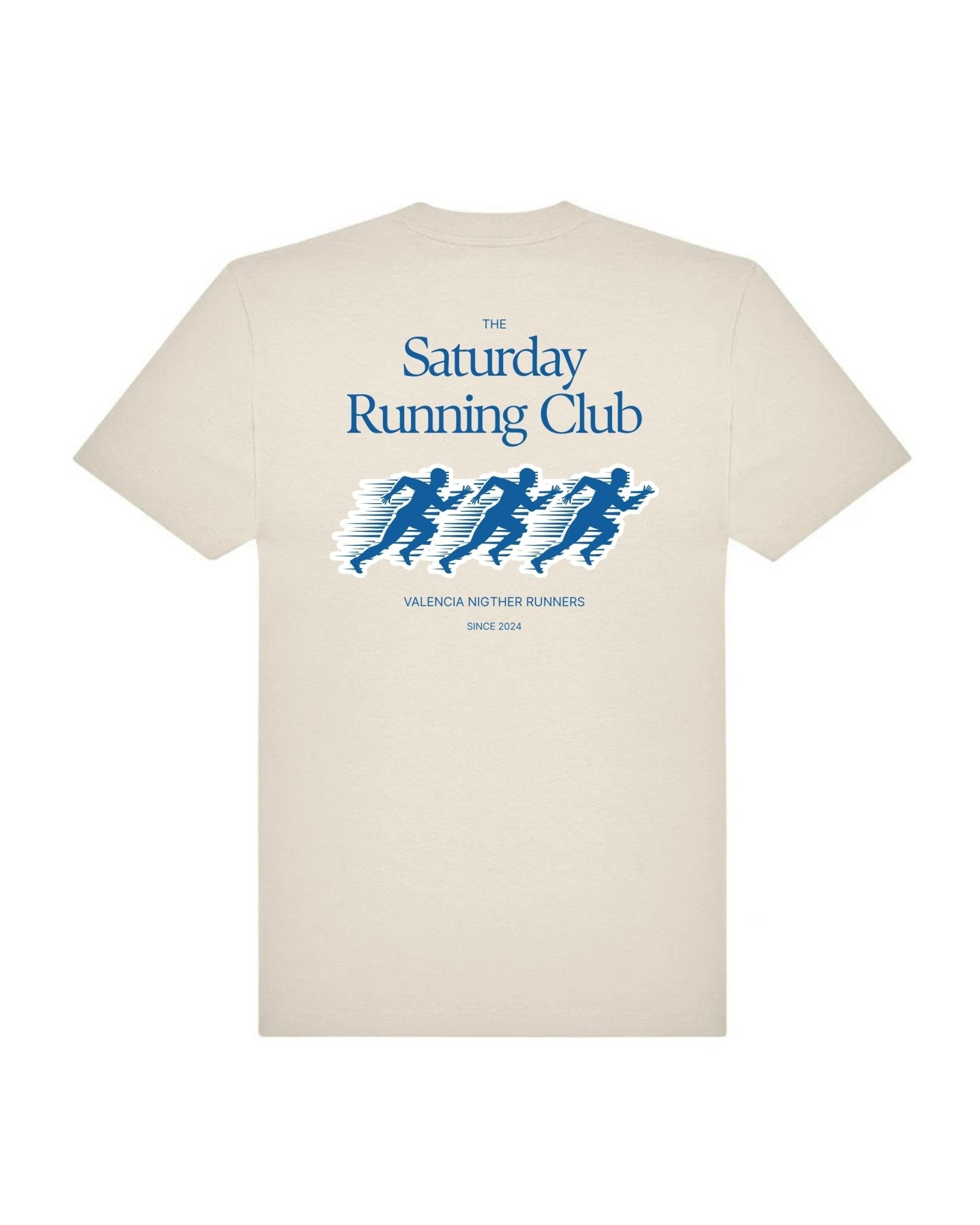 Camiseta Saturday Running Club – Valencia Nighter Runners - LA FLAMA ESTUDI | Bordados personalizados