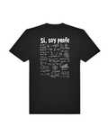 Camiseta Sí, soy profe | Humor de aula estilo pizarra - LA FLAMA ESTUDI | Bordados personalizados