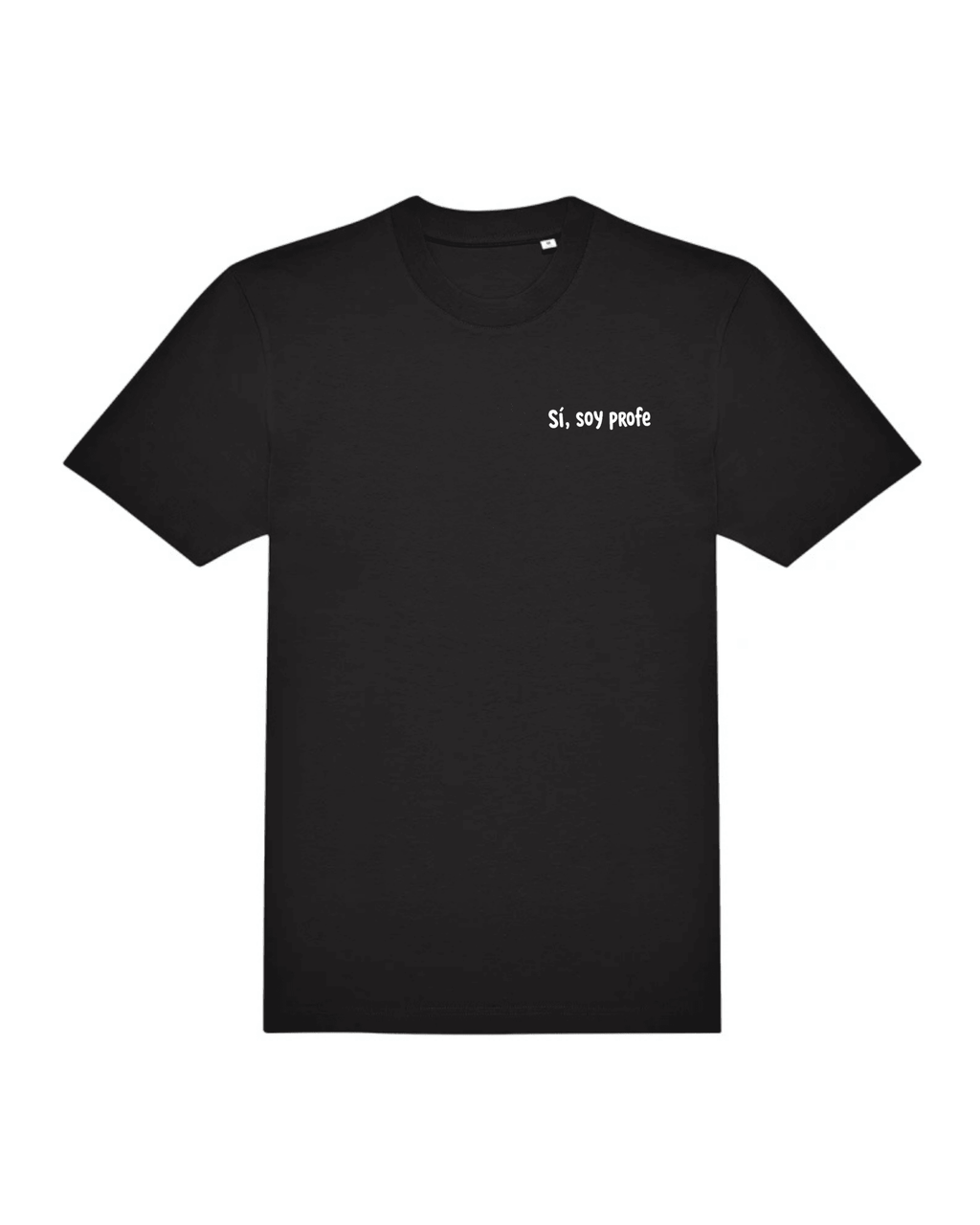 Camiseta Sí, soy profe | Humor de aula estilo pizarra - LA FLAMA ESTUDI | Bordados personalizados