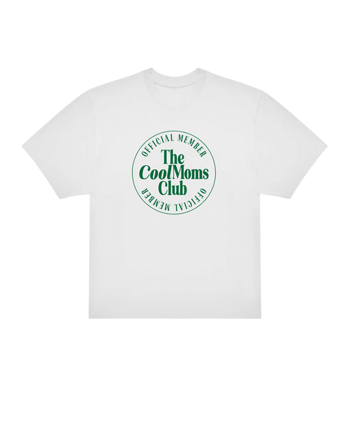 Camiseta "The CoolMoms Club" Official Member – Estilo Sporty & Retro - LA FLAMA ESTUDI | Bordados personalizados