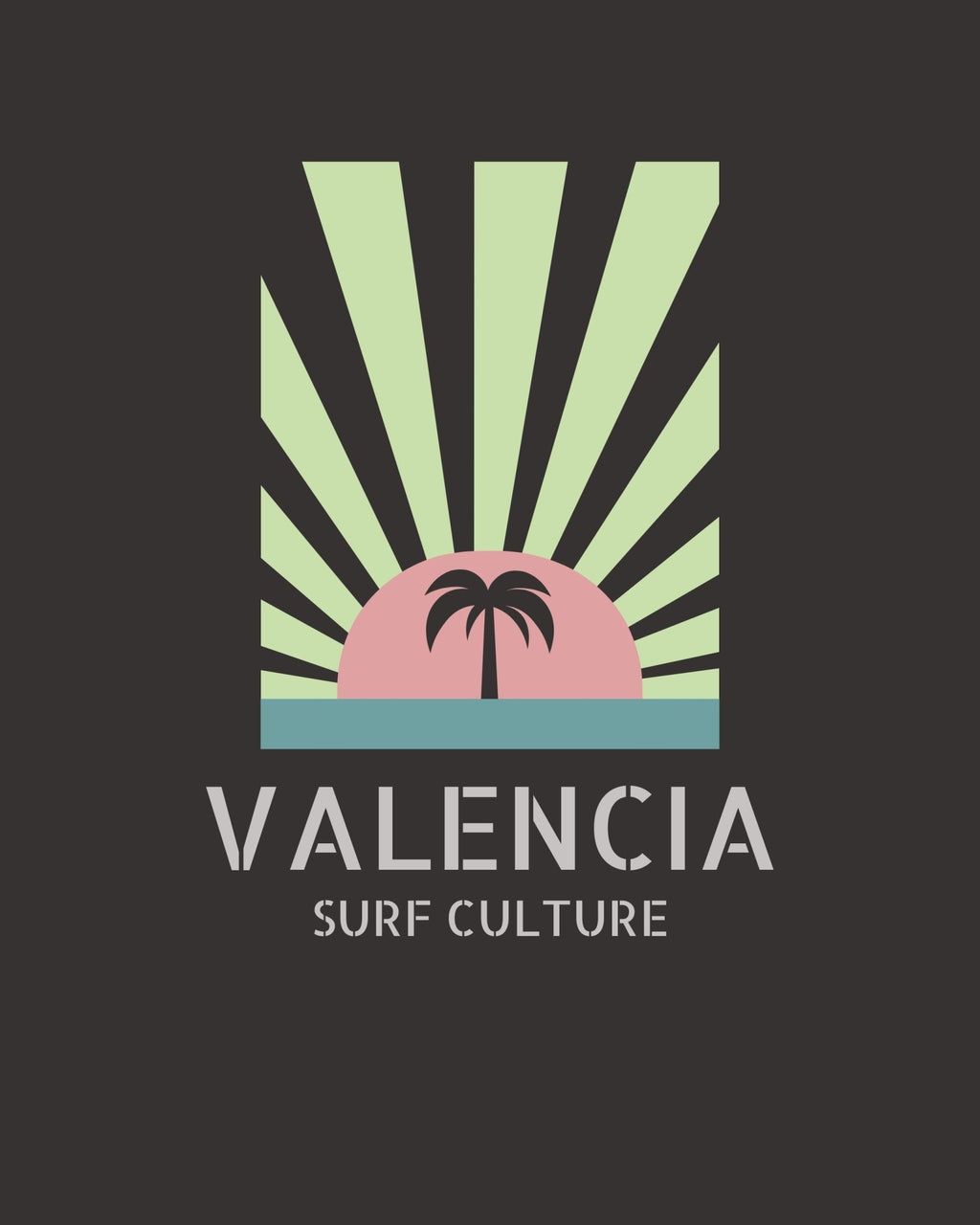 Camiseta “Valencia Surf Culture” – Edición Mediterráneo Wave - LA FLAMA ESTUDI | Bordados personalizados