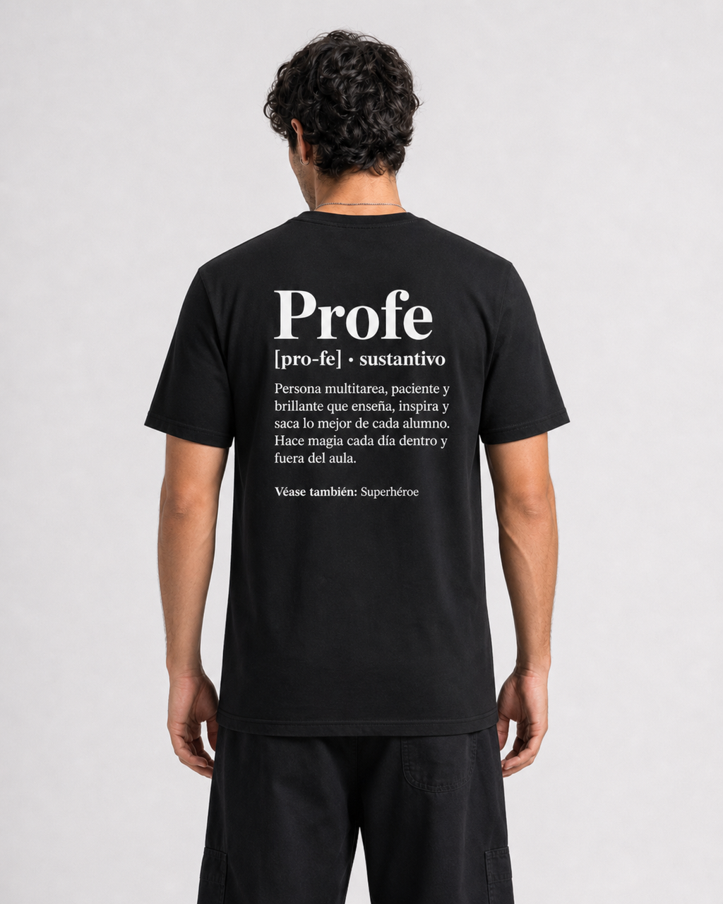 Camiseta Profe | Definición de superhéroe en camiseta