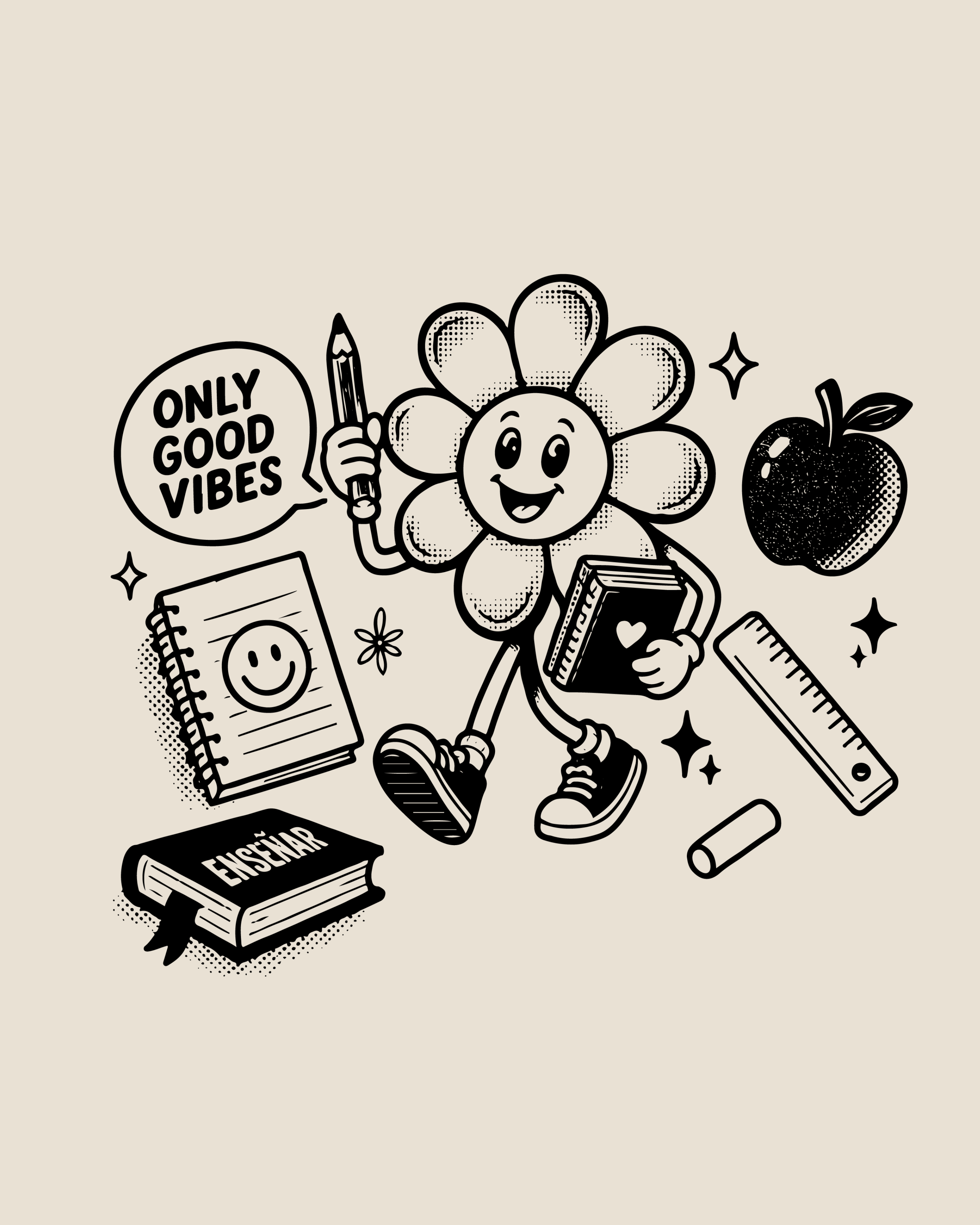 Camiseta "La Flor de la Vida" – Regalo Original y Especial para Profesores