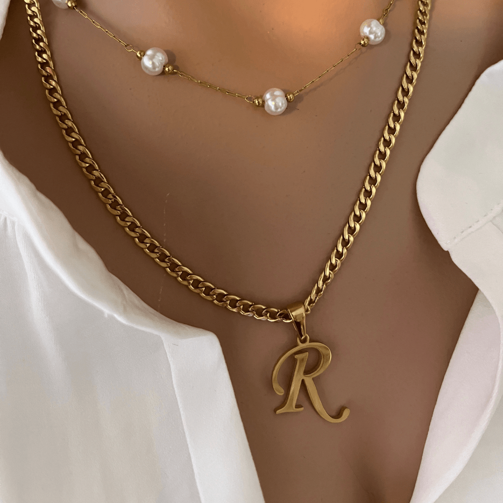 Collar Inicial Edwards - LA FLAMA ESTUDI | Bordados personalizados