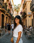 Gorra negra bordada «Soy una Palmera» - LA FLAMA ESTUDI | Bordados personalizados