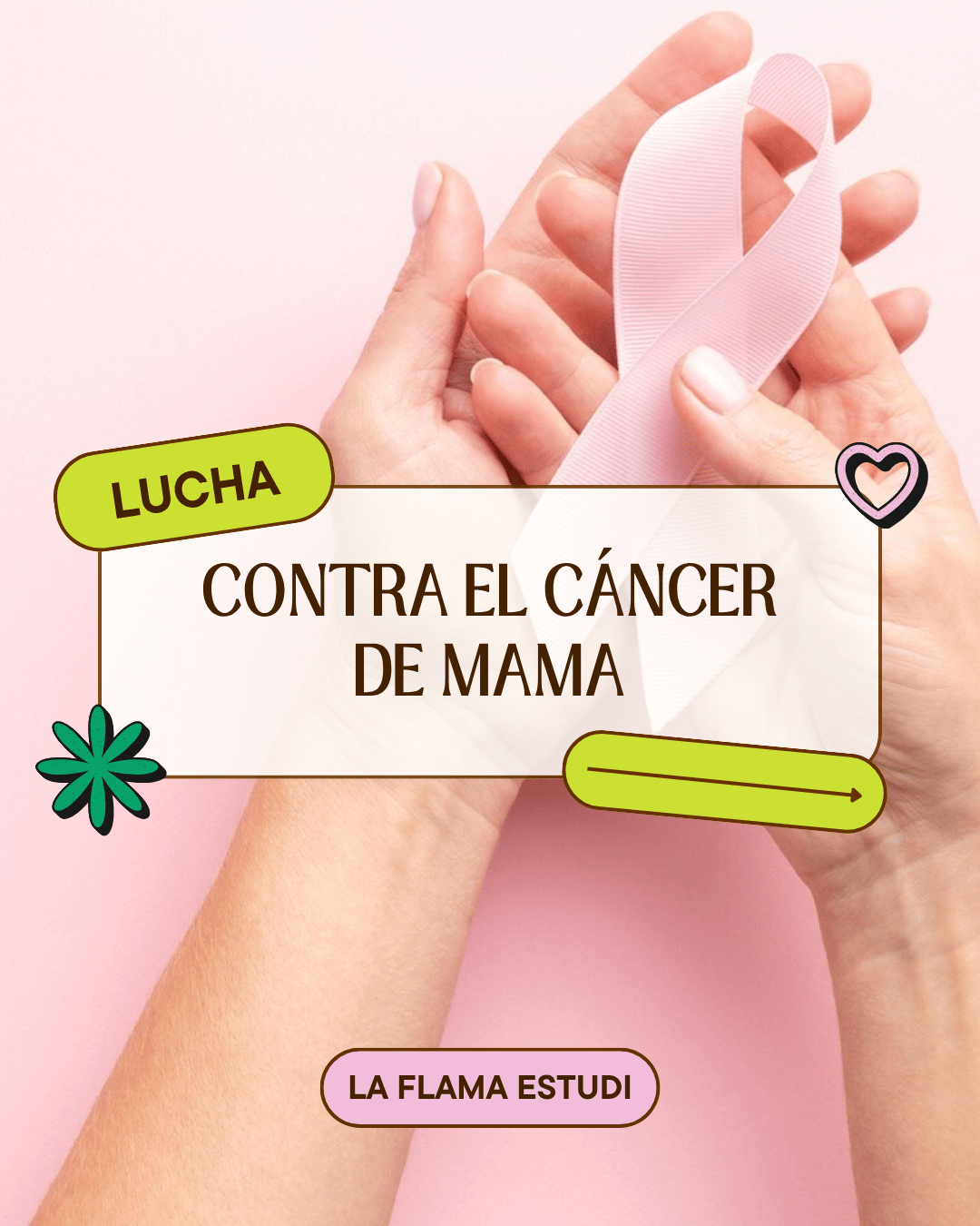 Gorra Rosa Solidaria contra el cáncer de mama - LA FLAMA ESTUDI | Bordados personalizados