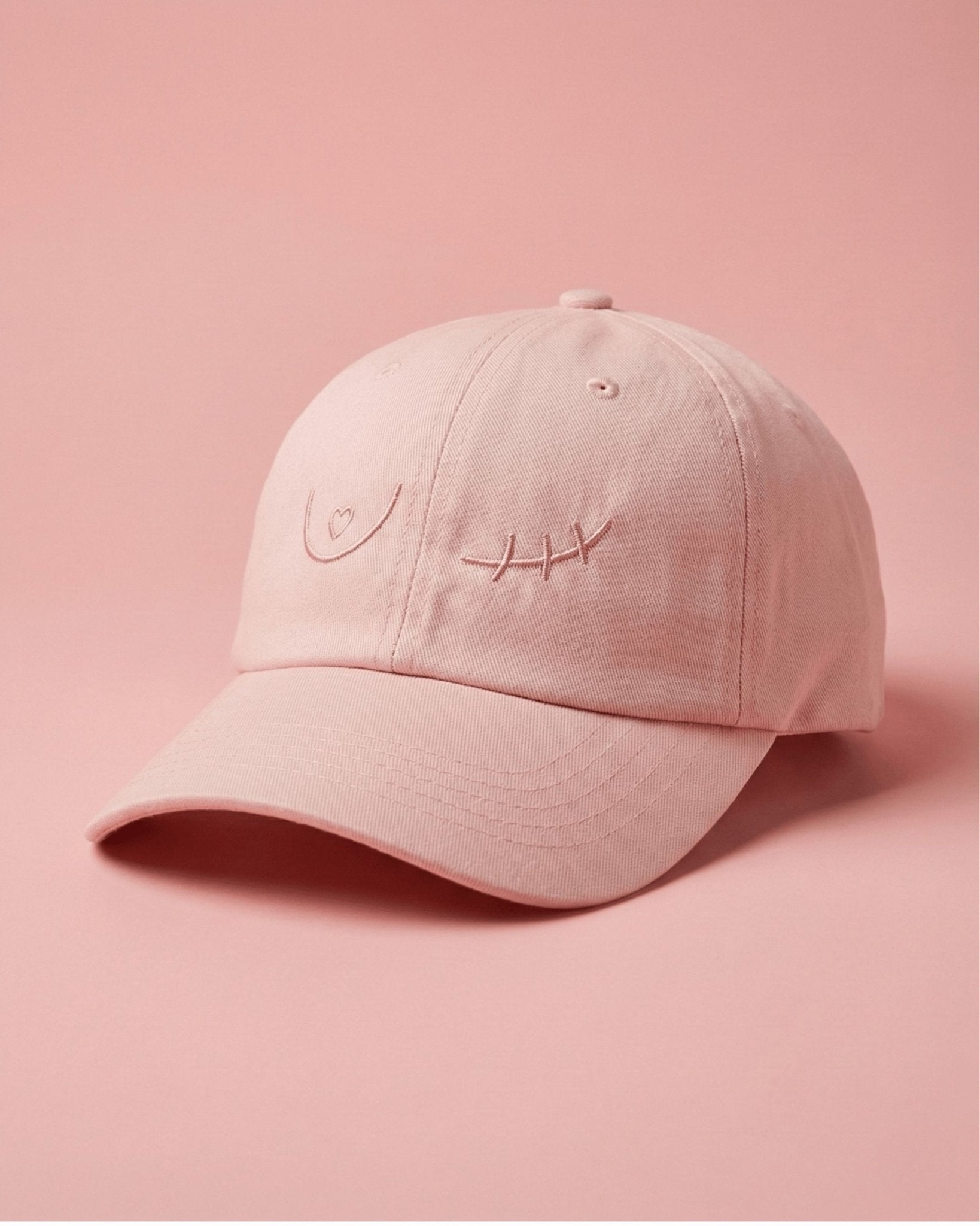 Gorra Rosa Solidaria contra el cáncer de mama - LA FLAMA ESTUDI | Bordados personalizados