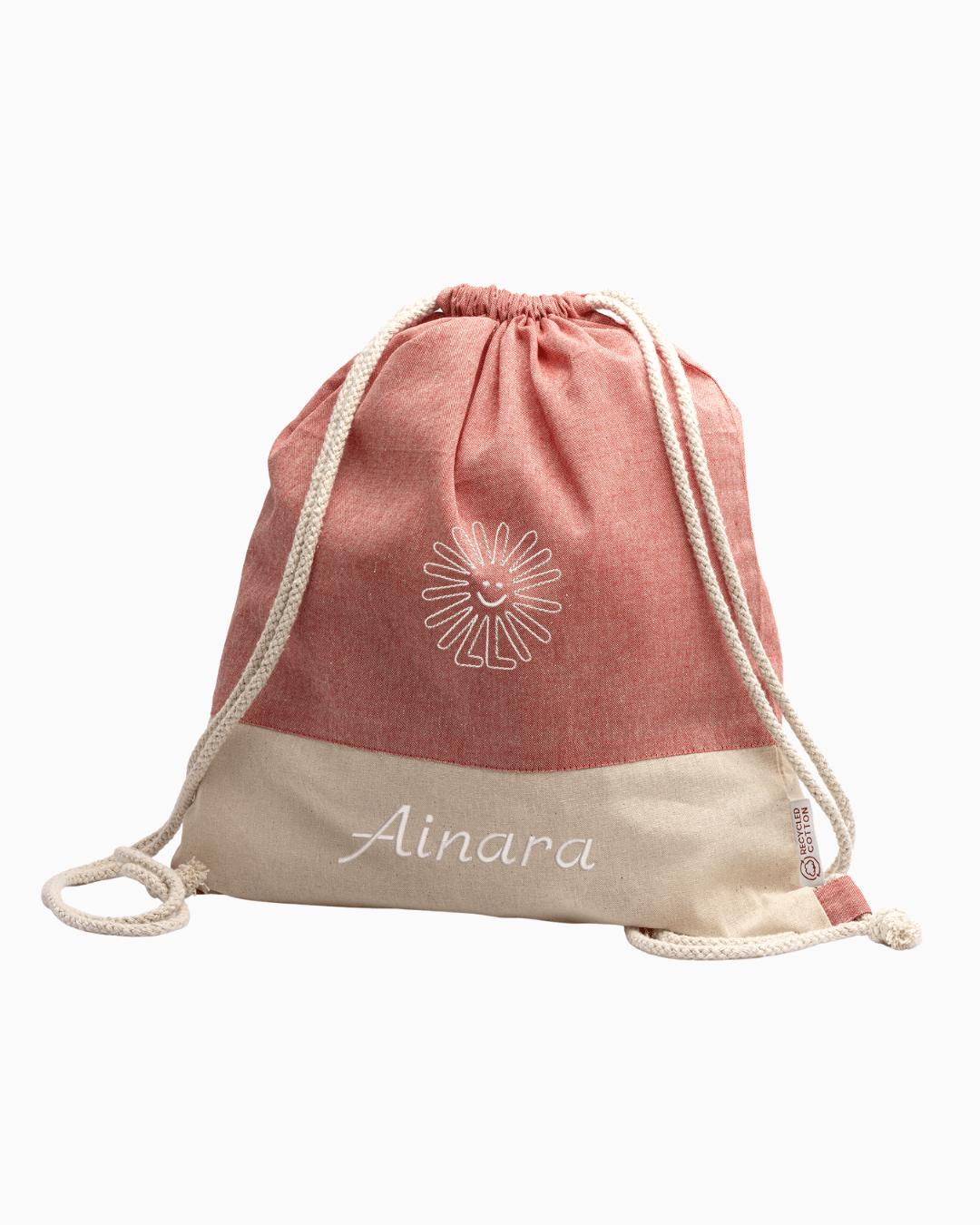 Mochila de tela bordada ESTRELLA + NOMBRE personalizado - LA FLAMA ESTUDI | Bordados personalizados