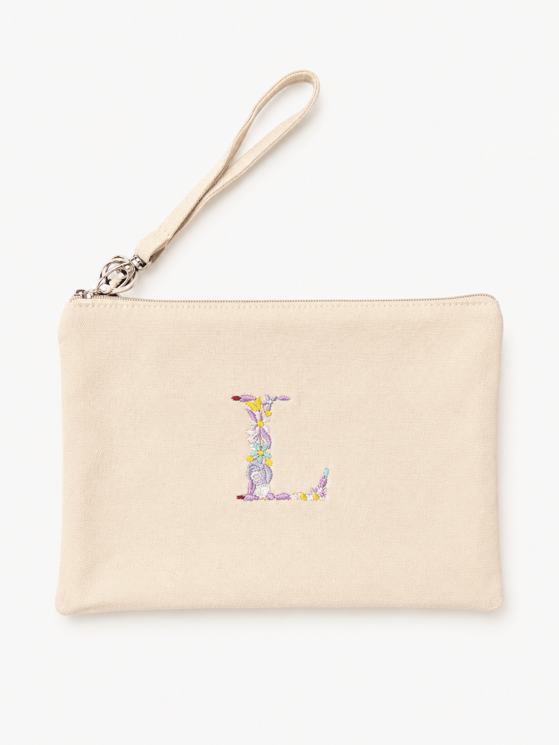 Neceser Personalizado con Inicial Bordada Floreada | Regalo Elegante - LA FLAMA ESTUDI | Bordados personalizados