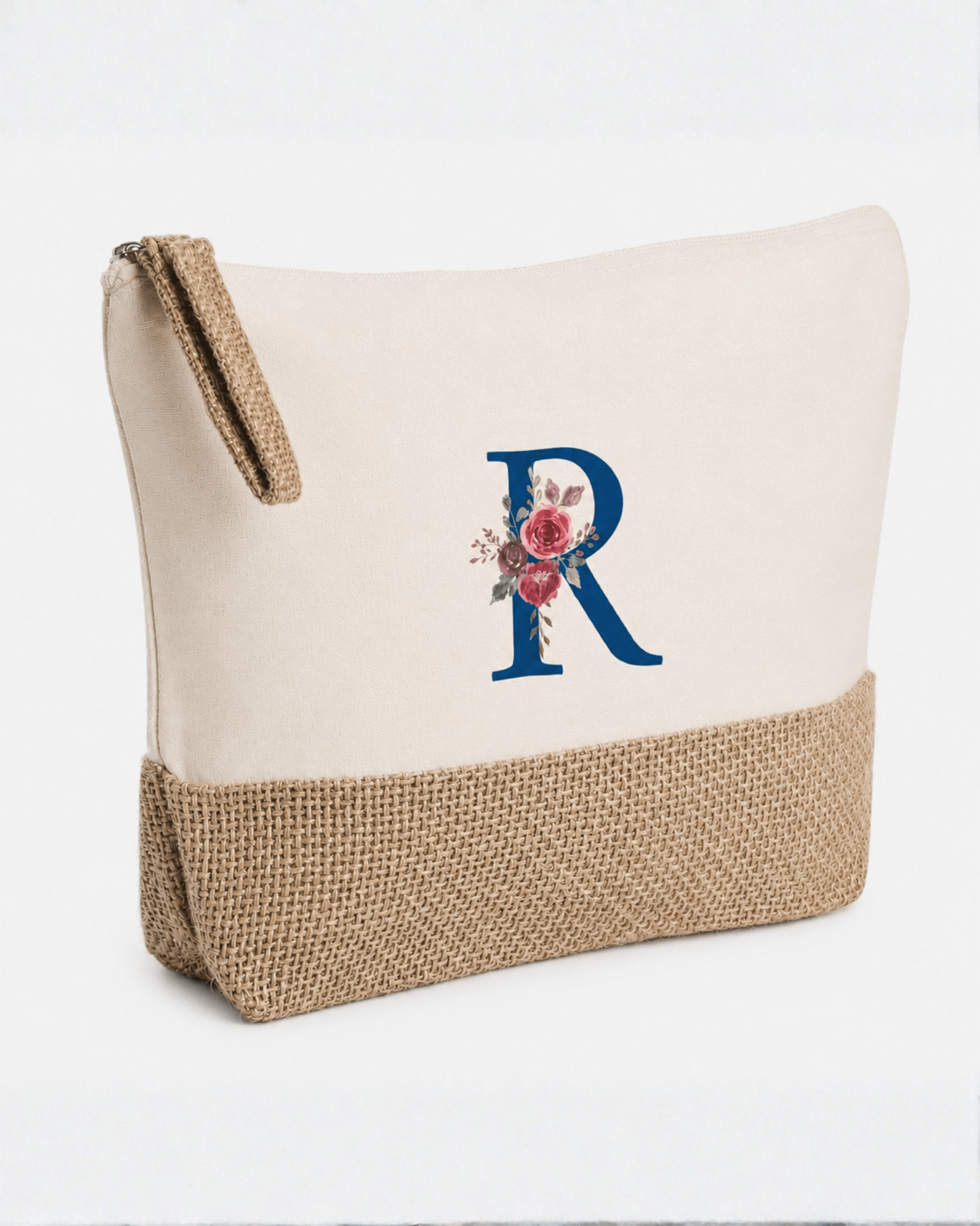 Neceser Personalizado con Nombre o Inicial | Estuche de Algodón Premium - LA FLAMA ESTUDI | Bordados personalizados