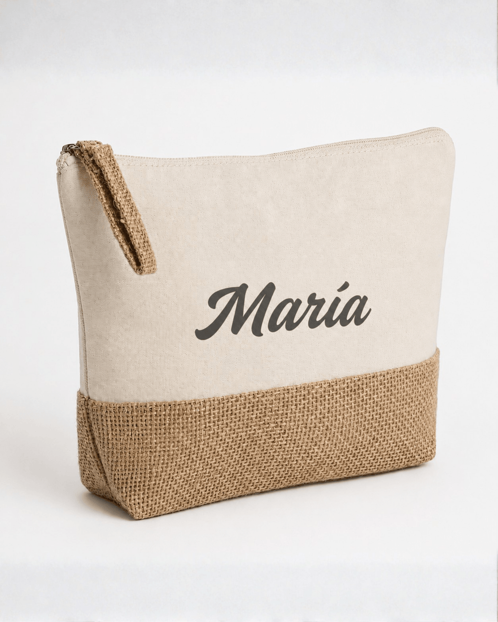 Neceser Personalizado con Nombre o Inicial | Estuche de Algodón Premium - LA FLAMA ESTUDI | Bordados personalizados