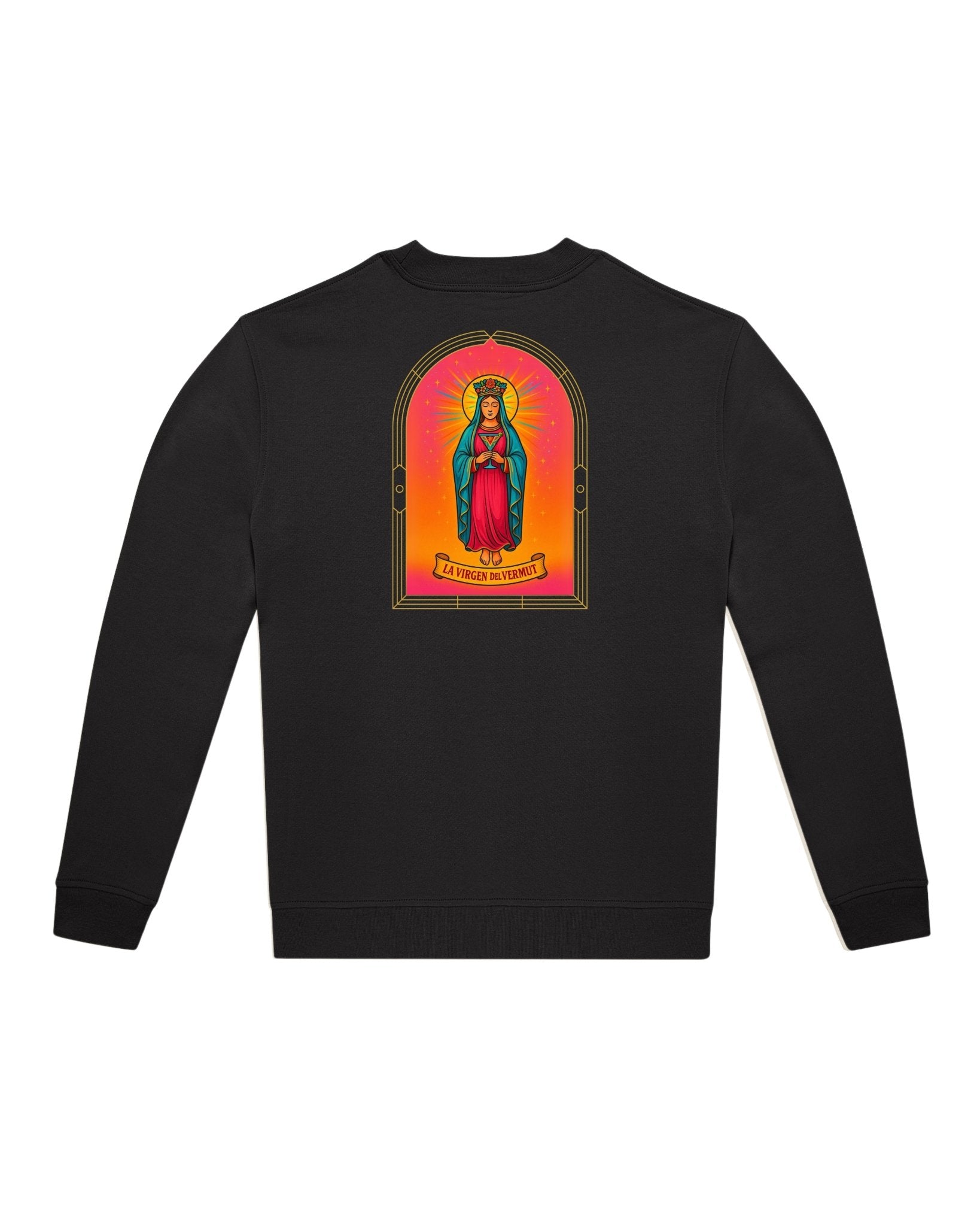 Sudadera La Virgen del Vermut - LA FLAMA ESTUDI | Bordados personalizados