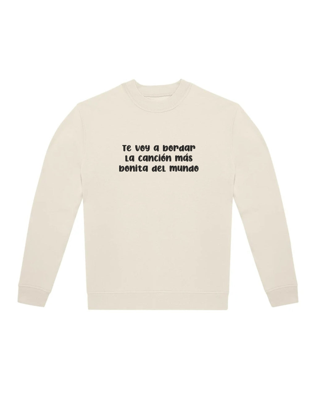 Sudadera personalizada con la frase de tu canción favorita – Bordado exclusivo - LA FLAMA ESTUDI | Bordados personalizados