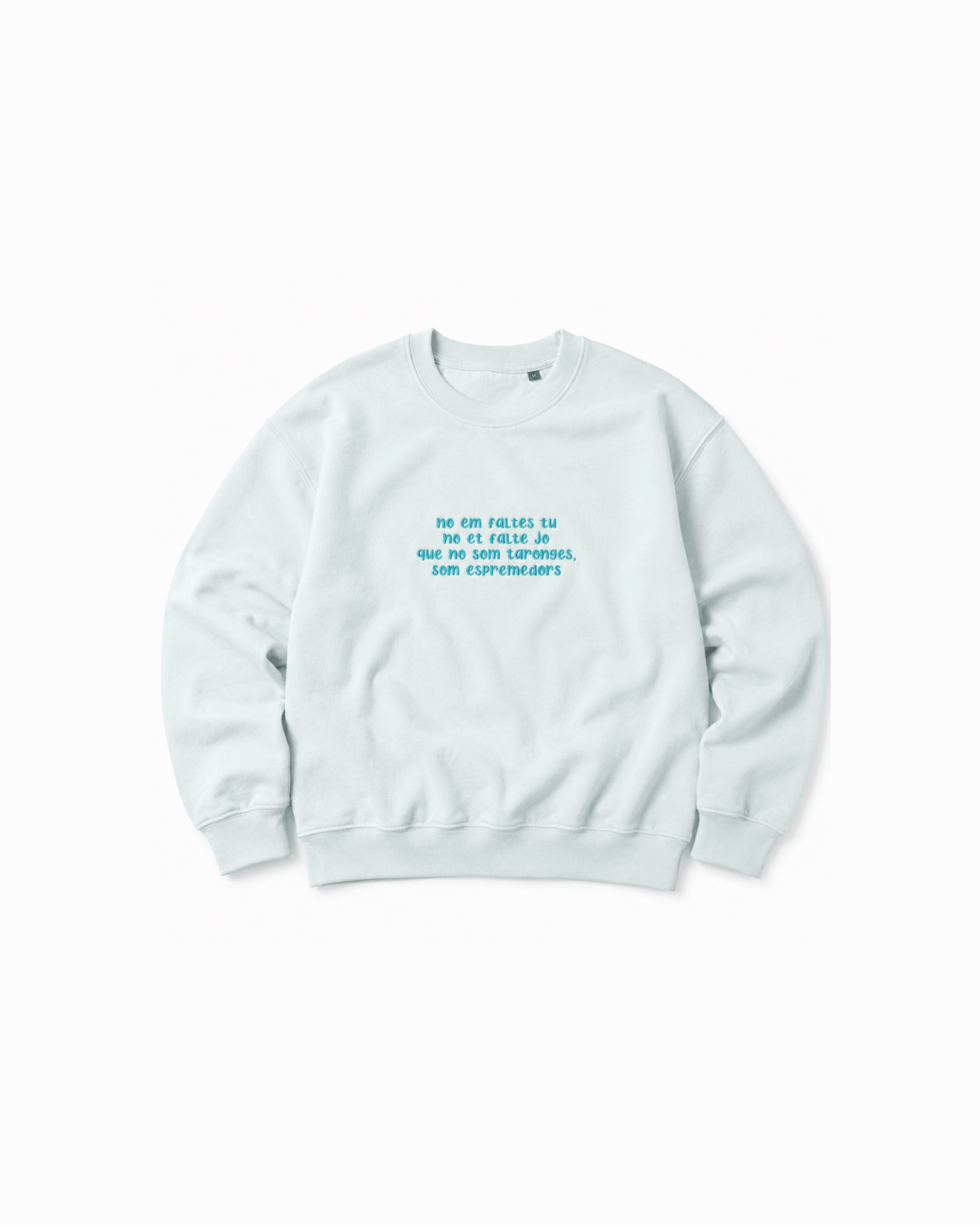 Sudadera personalizada con la frase de tu canción favorita – Bordado exclusivo - LA FLAMA ESTUDI | Bordados personalizados