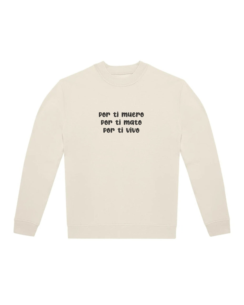 Sudadera personalizada con la frase de tu canción favorita – Bordado exclusivo - LA FLAMA ESTUDI | Bordados personalizados