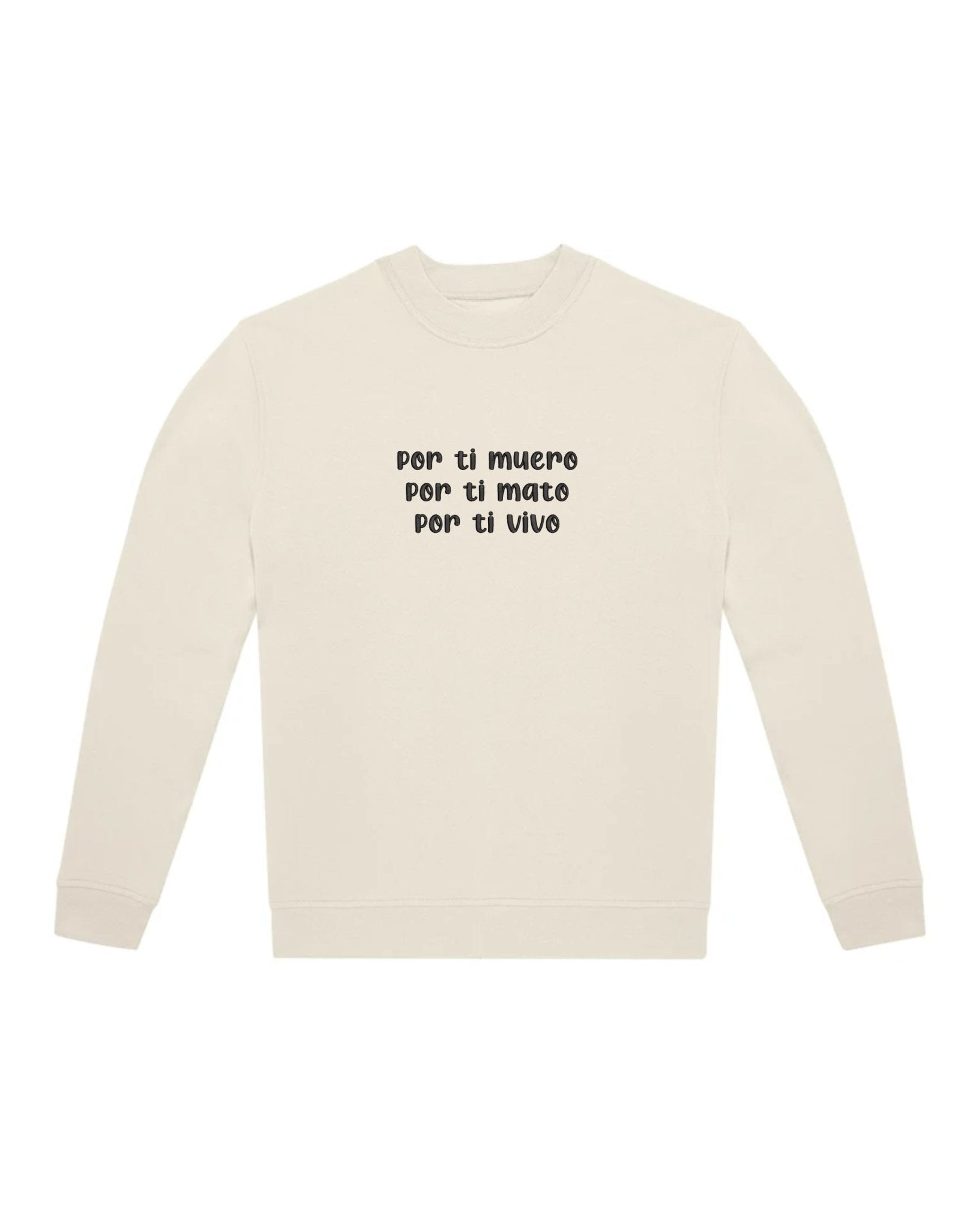 Sudadera personalizada con la frase de tu canción favorita – Bordado exclusivo - LA FLAMA ESTUDI | Bordados personalizados