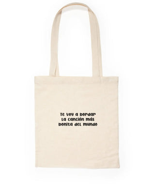 Tote bag personalizada con la letra de tu canción favorita