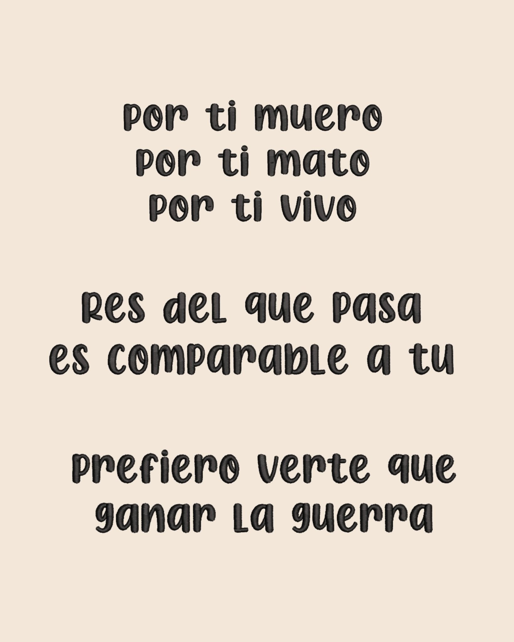 Tote Bag Canción personalizada - LA FLAMA ESTUDI | Bordados personalizados