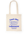 Tote Bag Laflamaestd Good Vibes - LA FLAMA ESTUDI | Bordados personalizados