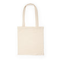 Tote bag de algodón natural de 180 g/m² con asas largas, lista para personalizar con bordado o impresión