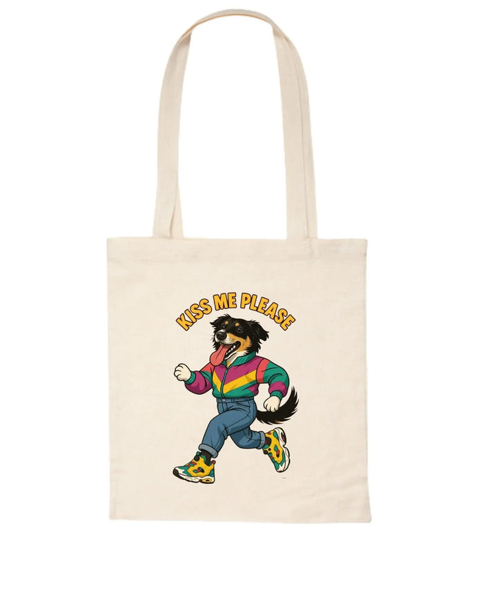 Tote bag de algodón con la ilustración personalizada de tu mascota