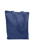 Tote bag de lona de algodón de 270 g/m² con fuelle y asas reforzadas, lista para personalizar