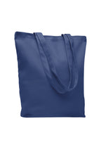 Tote bag de lona de algodón de 270 g/m² con fuelle y asas reforzadas, lista para personalizar