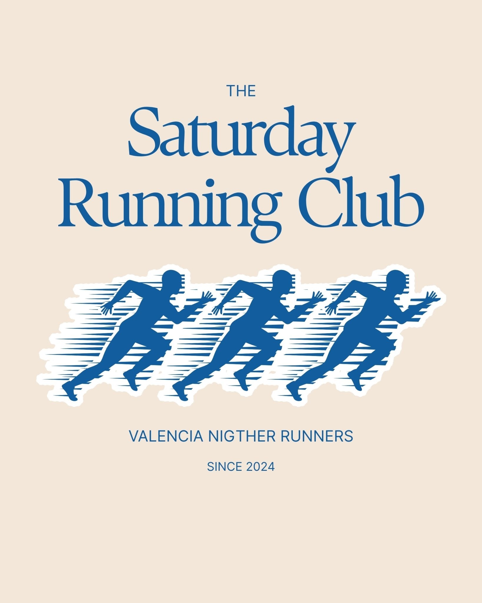 Tote Bag Saturday Running Club – Valencia Nighter Runners - LA FLAMA ESTUDI | Bordados personalizados