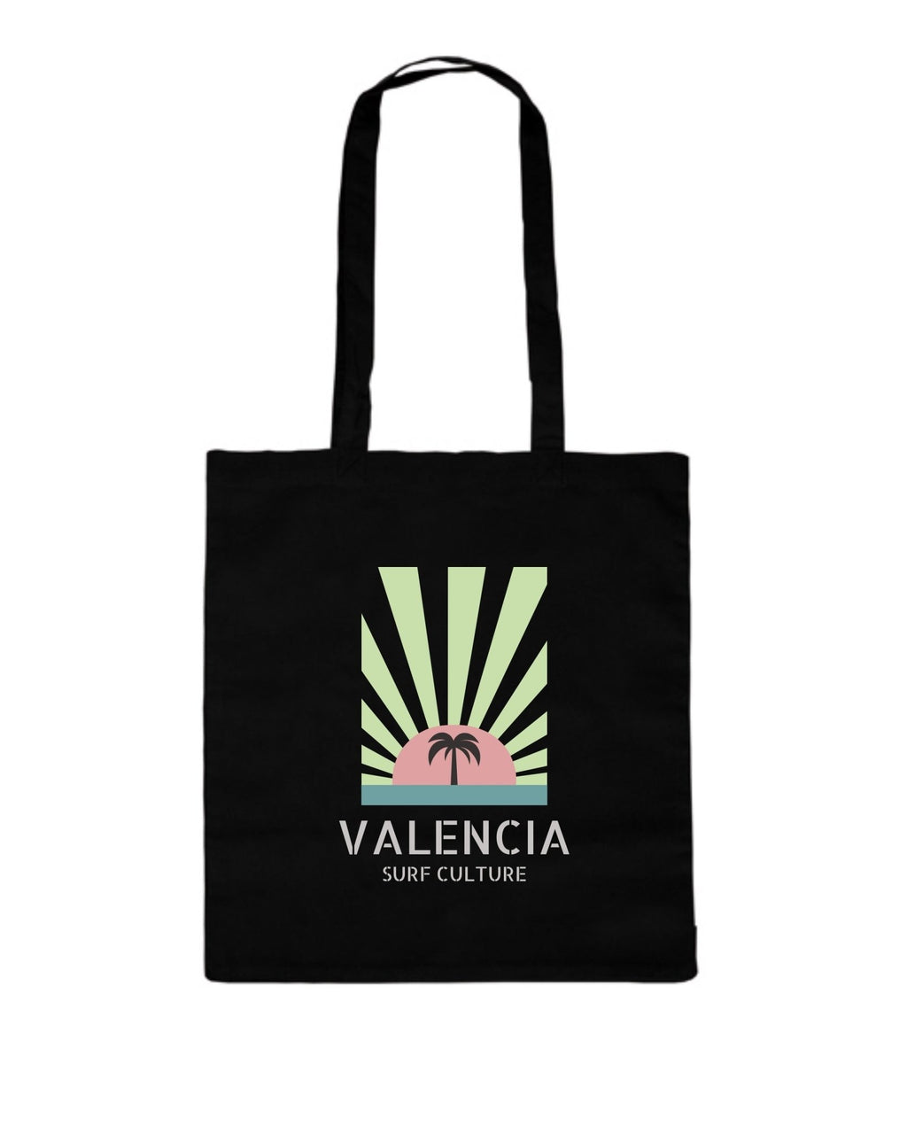 Tote Bag “Valencia Surf Culture” – Edición Mediterráneo Wave - LA FLAMA ESTUDI | Bordados personalizados