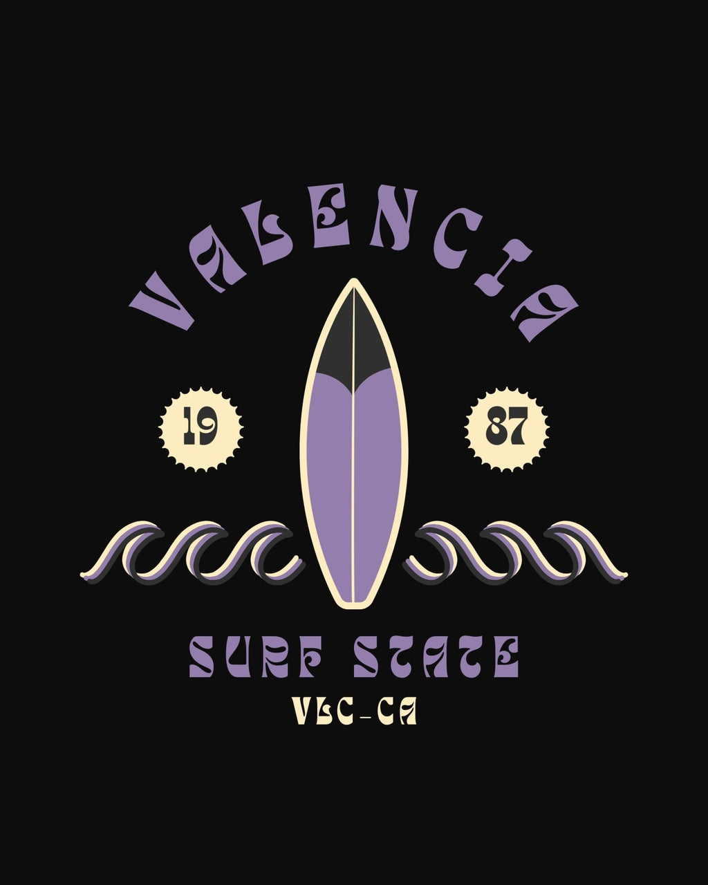Tote Bag “Valencia Surf State – VSC - CA” - LA FLAMA ESTUDI | Bordados personalizados