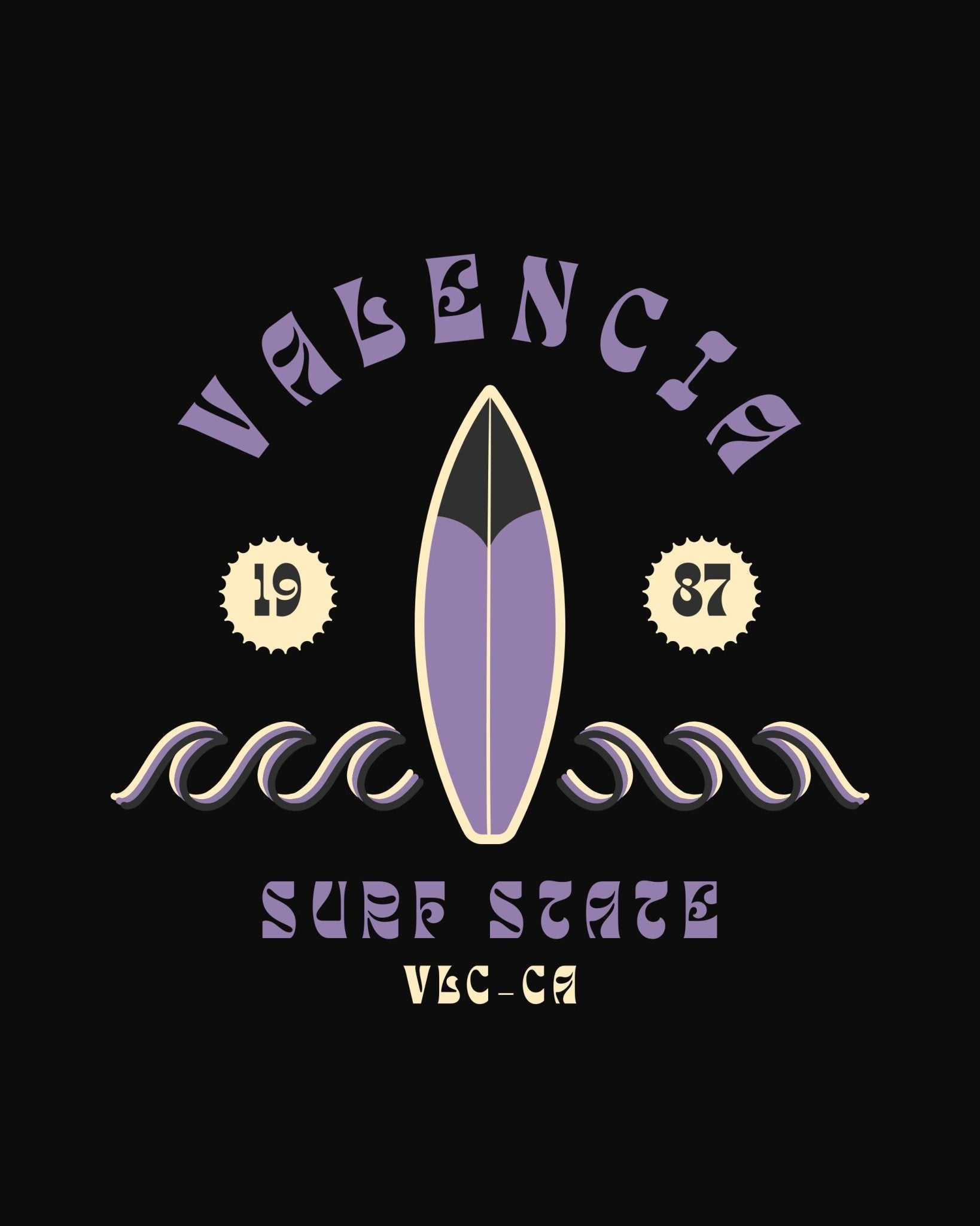 Tote Bag “Valencia Surf State – VSC - CA” - LA FLAMA ESTUDI | Bordados personalizados