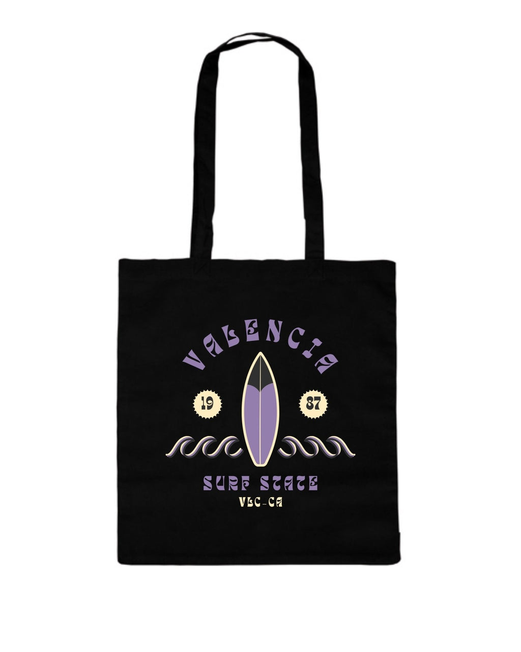 Tote Bag “Valencia Surf State – VSC - CA” - LA FLAMA ESTUDI | Bordados personalizados